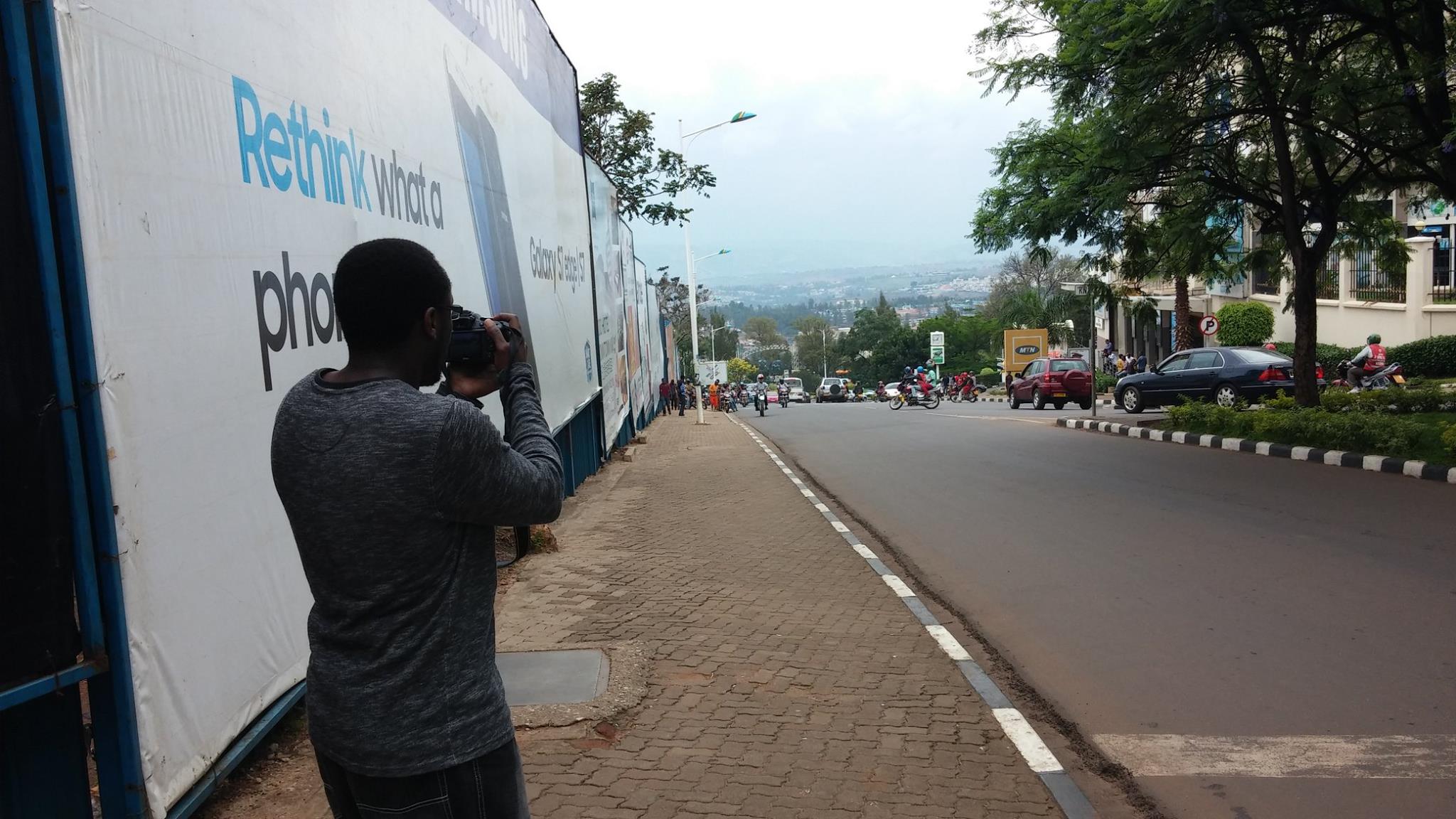 Adelin capturing Rwanda